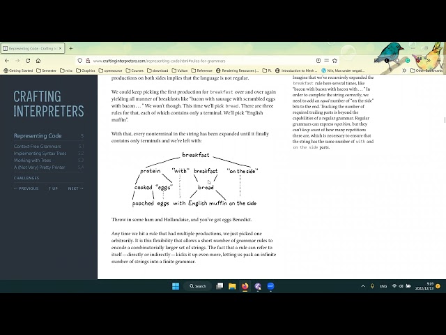 Programming Languages Virtual Meetup: "Crafting Interpreters" Chapter 5 [2022-12-11]