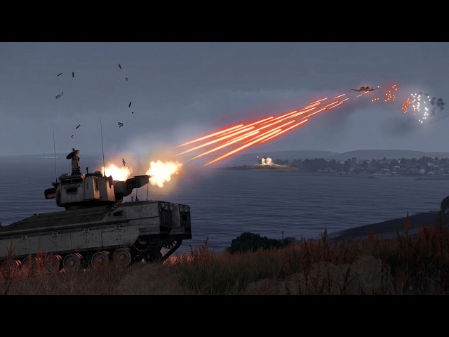 A-10 Warthog SHOT DOWN by Anti Aircraft TANK! - SAM - GAU-8 Avenger - Military Simulation - ArmA 3