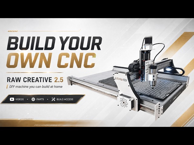 This DIY CNC Machine Can Be Built at Home – Raw Creative 2.5