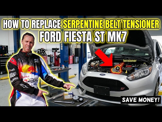 How to Replace Serpentine Belt Tensioner on Ford Fiesta ST MK7