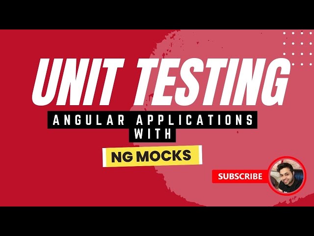 How to Unit Test Your Angular Material UI Apps with ng Mocks