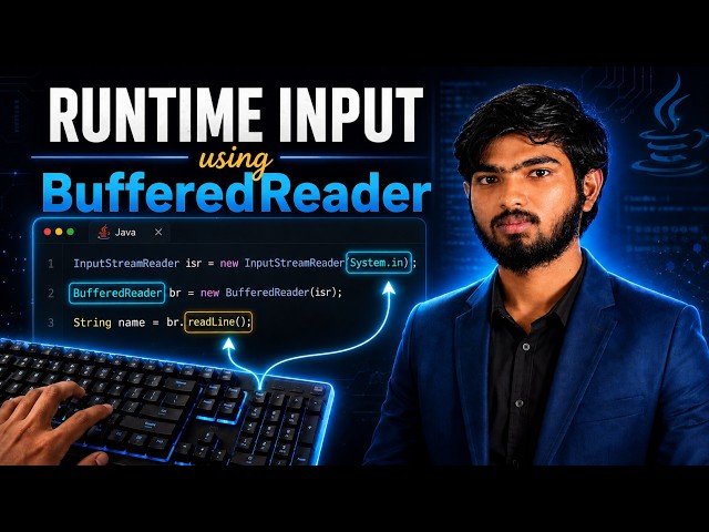 Runtime Input Using BufferedReader in Java | Java User Input Explained