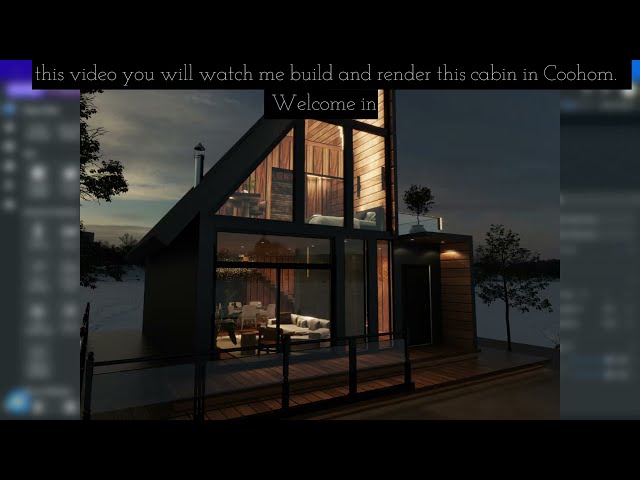 HOW TO Build a Modern Cabin In COOHOM, Step by Step Tutorial with Renders