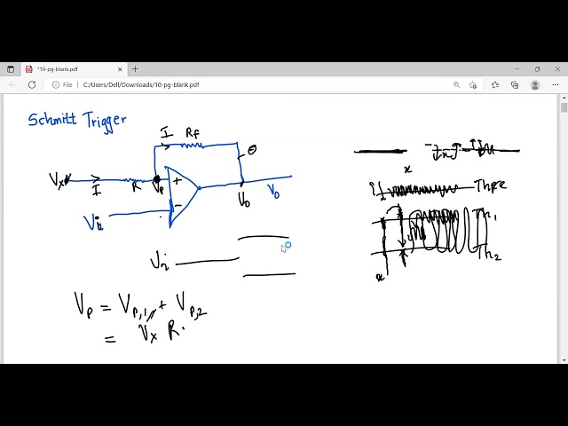 Operational Amplifier as a Schmitt Trigger | OPAMP | Analogue Electronics | Expert Tutor