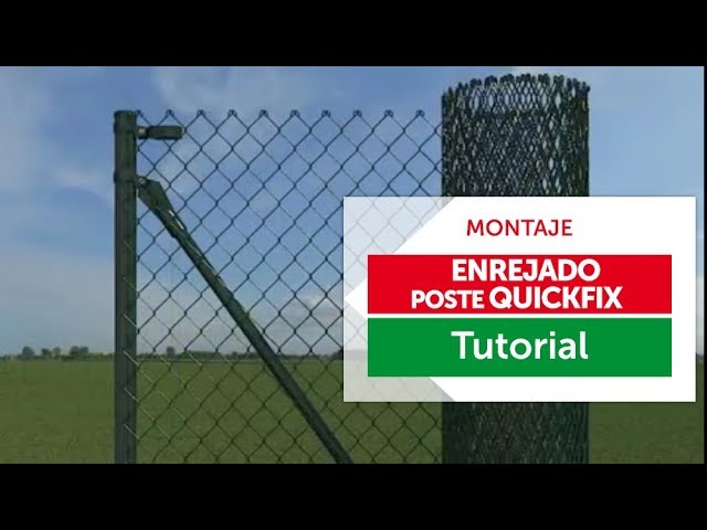 Cómo Montar ENREJADO PLASTIFICADO y POSTE QUICKFIX