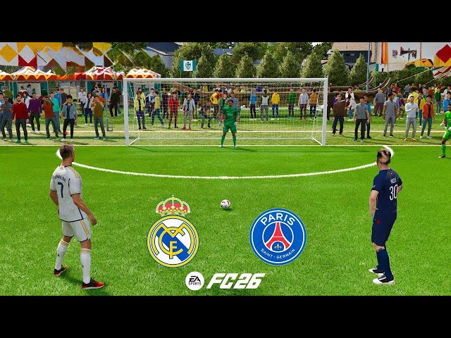 FC 26 Volta | Ronaldo, Messi, Neymar, Mbappe, Haaland | Real Madrid vs PSG | Penalty Shootout - PS5