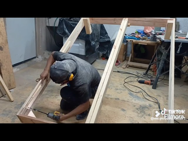 Tutorial de base de cama matrimonial #carpintería #tutoriales #bases 