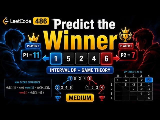 The Game Theory DP Pattern Every Interviewer Loves | LeetCode 486