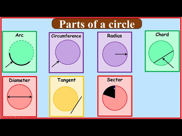 Parts of a circle | By Softech Computer Academy