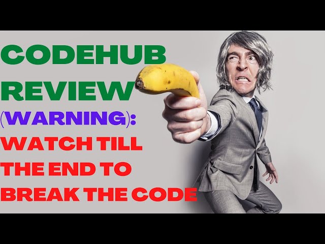 CODEHUB REVIEW| CodeHub Reviews| (Make Money Online)| Warning: Watch Till The End To Break The Code.