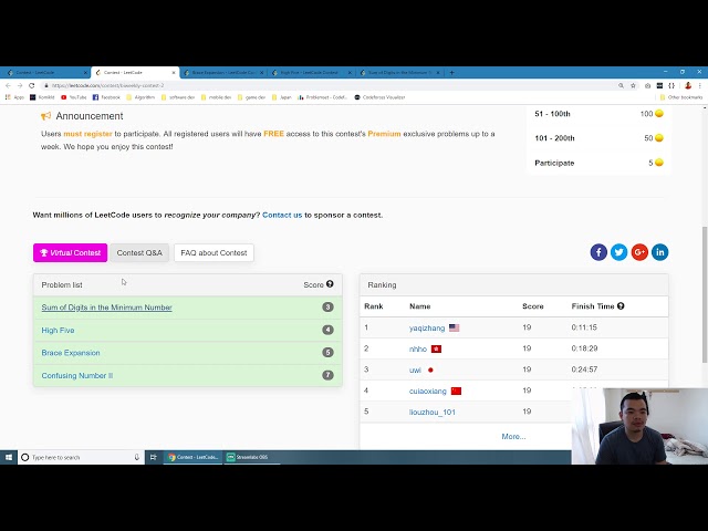 LeetCode Biweekly Contest 2 Discussion
