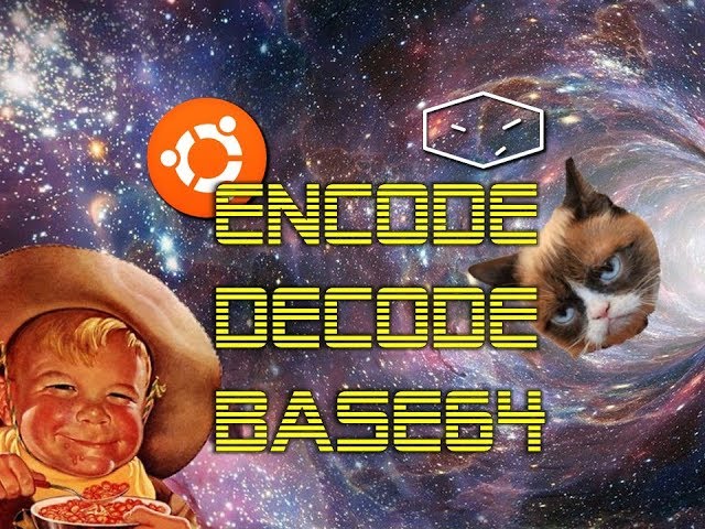 ubuntu encode and decode to base64 from terminal