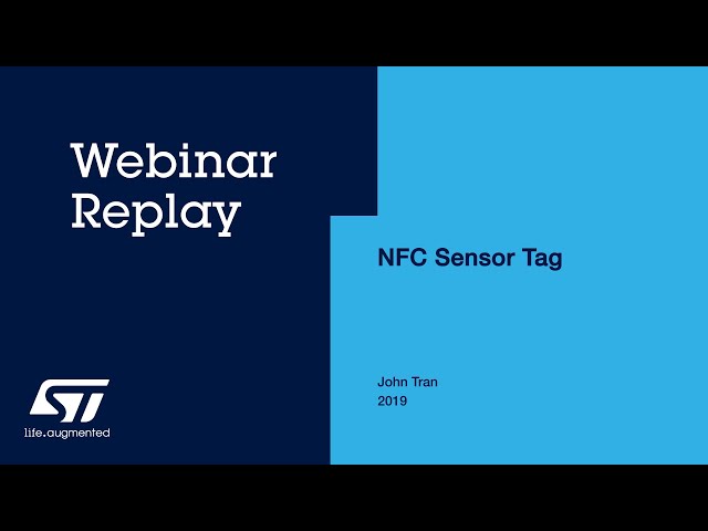 NFC Sensor Tag - Webinar Replay