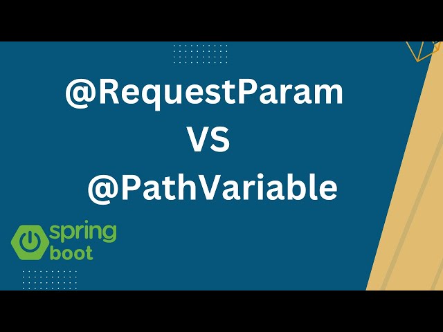 Differences between @RequestParam and @PathVariable annotations in Spring boot
