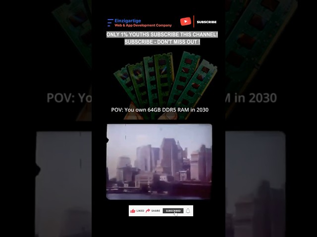 Subscribe 👍 Like ❤️ | POV: You Own 64GB DDR5 RAM in 2030 - Ultimate Retirement Plan #shorts #viral