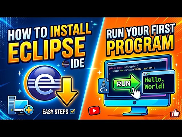 How to Install Eclipse IDE & Run Your First Java Program (2026)