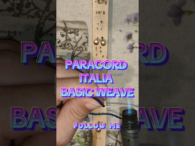 Paracord Italia tutorial basic weave ❤️🌊💪🏼 #bracelets #paracord #bracelet #followme #handmade