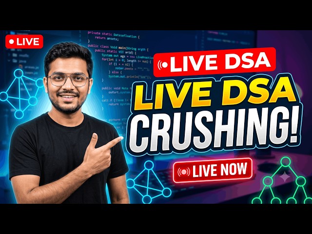 DSA Live Grind 🚀 | Solving DSA & Logic Building