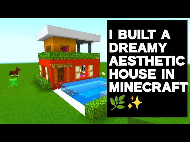 I Built a Dreamy Aesthetic House in Minecraft 🌿✨