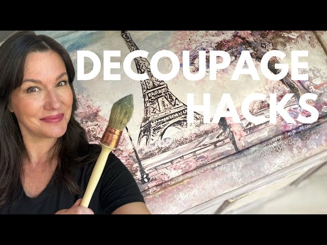 Decoupage on furniture? Learn my HACK in this 5 minute video!