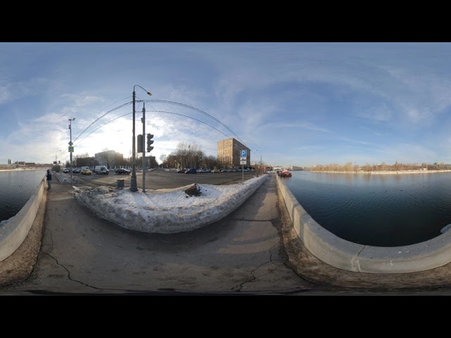 Пример съемки Insta360 ONE X. Условия: День, режим БЕЗ HDR, 5.7k