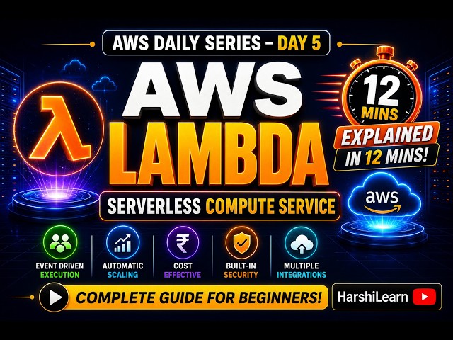 What is AWS Lambda? Complete Beginner Guide | AWS Daily Series Day 5 | HarshiLearn