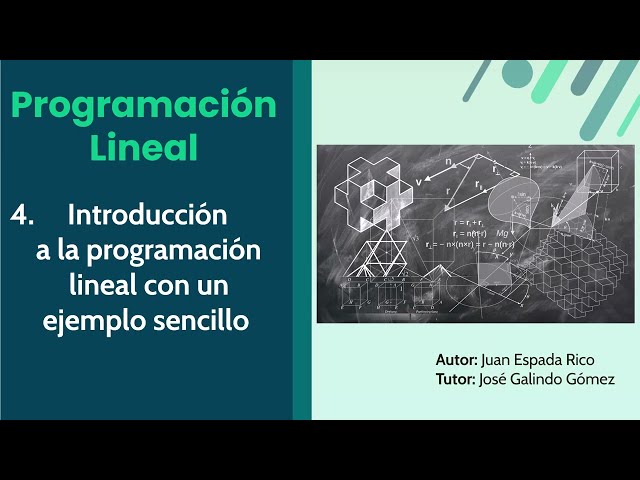 Linear programming, video 4: Introduction to LP with a simple example