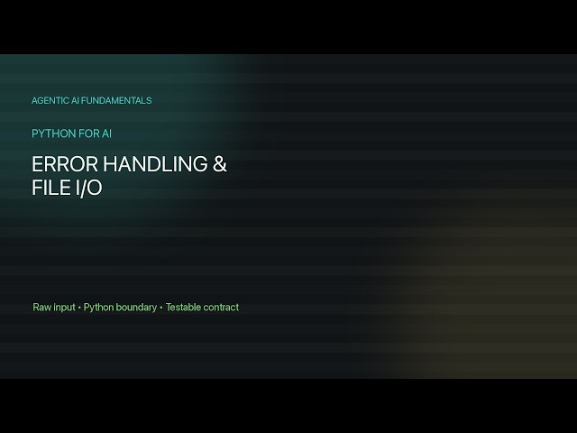 01.04 - Error Handling & File I/O in Python