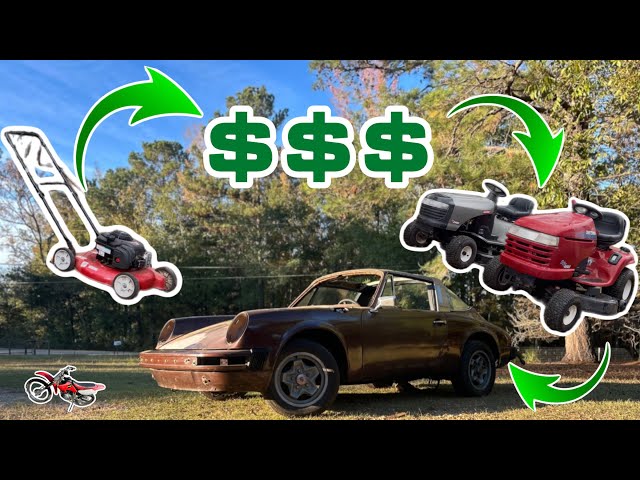 Flipping Lawnmowers to Afford to fix my Dream Car! (Ep:1)