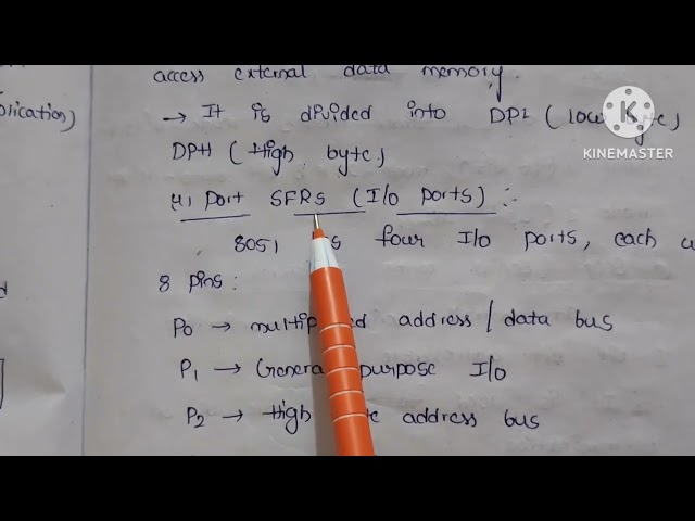Various special functions registers of 8051 microcontroller in telugu || microcontrollers