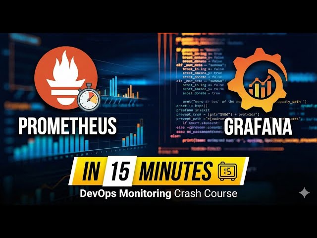 📊⚡ Learn Prometheus & Grafana for DevOps in 15 Minutes ⏱️ | DEMO Kubernetes Metrics & Dashboards 📊🔥