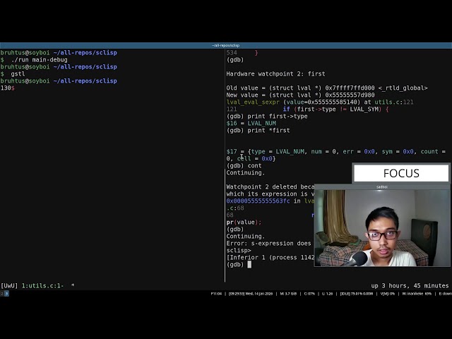 Study with me: learn C programming language by building our own lisp (Part 117)