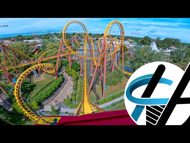 Parc Astérix Goudurix onride (4K, 60fps, POV)