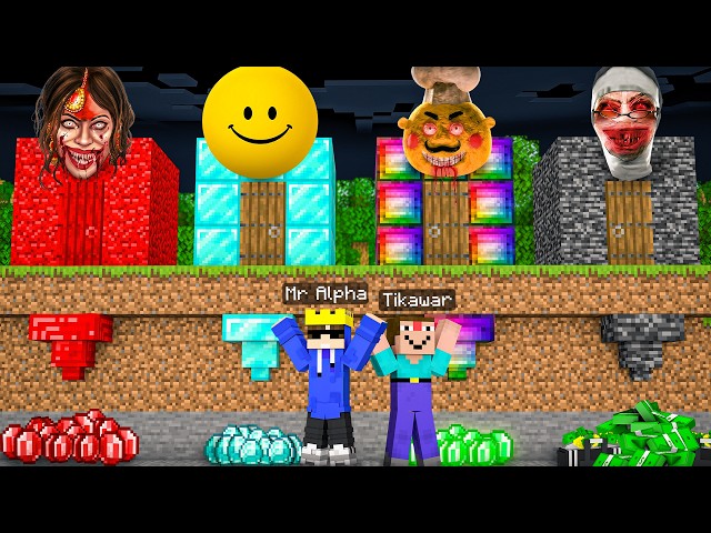 5 Ways to Steal TREASURE From Popular Scary Entities Security Houses in Minecraft