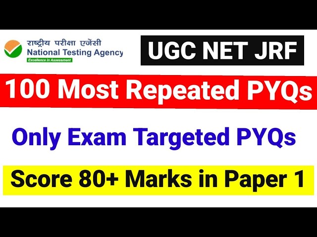 100 Most Repeated PYQs  | Score 80+ Marks in Paper 1 | UGC NET PYQs with Explanation| UGC NET MENTOR