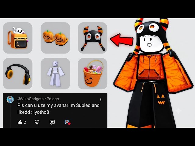 FREE AVATAR ITEMS 🎃 DONT MISS #viral#roblox#freeugc#ugc 