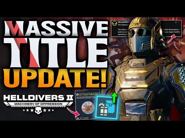 Helldivers 2 NEW Update! Cyborg Mission & Big Buff!