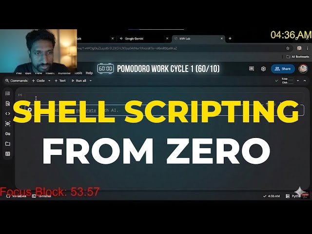 4:30AM LIVE| Start Learning Shell Scripting for MLOps