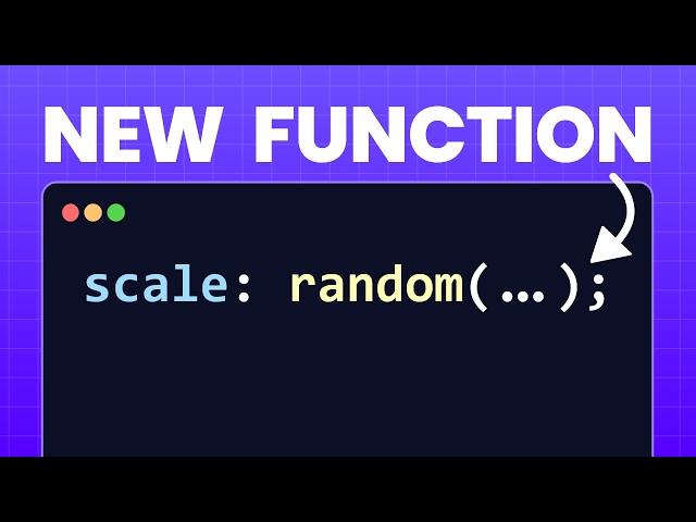 CSS Can Now Generate Random Values