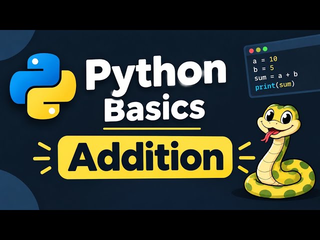 Day 6 | Program to add two numbers taking user input | python tutorial