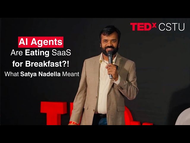 Will AI agents really eat Saas for breakfast? | Bharathi Raja Bose | TEDxCSTU