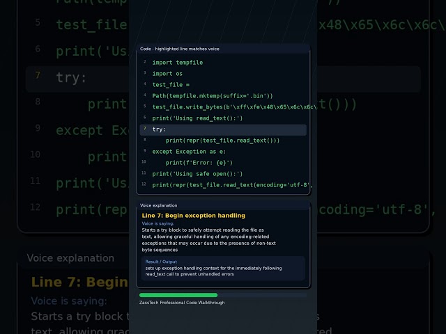 Python's Silent UTF-8 Trap (Fix in 3 Lines) #Shorts