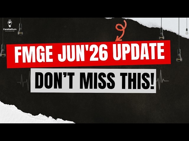BIG FMGE June 2026 Update | NMC Eligibility Certificate Window Open