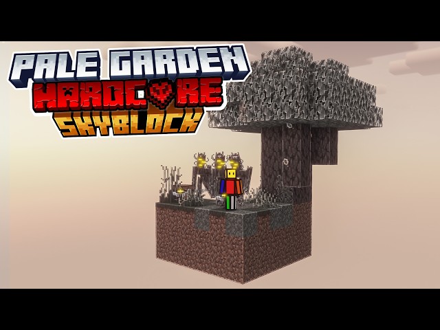 I survived 100 days in Pale Garden SkyBlock in Minecraft Hardcore