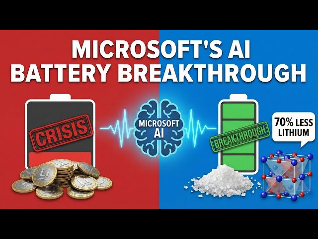 How Microsoft Used AI to Solve a 50-Year Battery Problem