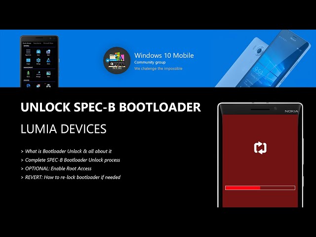 How to Unlock SPEC-B Bootloader LUMIA Devices