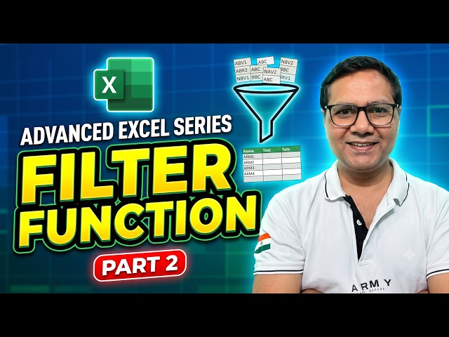 Excel FILTER Function: AND & OR Logic Explained in 10 Minutes