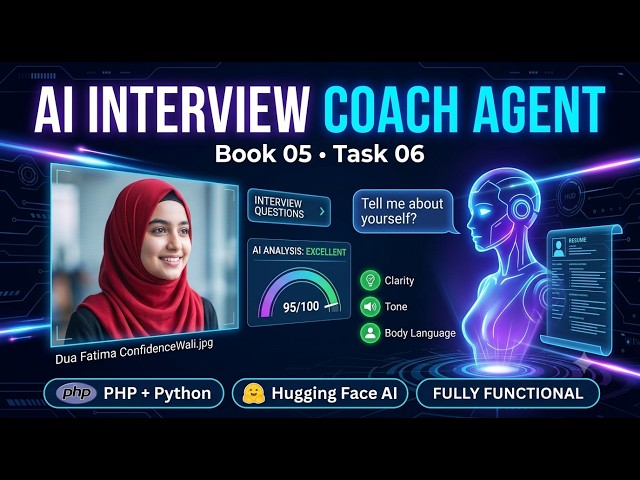 Interview Coach Agent | Book 05 Task 06 | AI Mock Interview System Using PHP, Python & Hugging Face