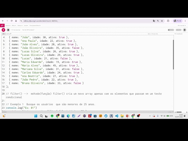 JS: Objects and the filter() Method Part 02