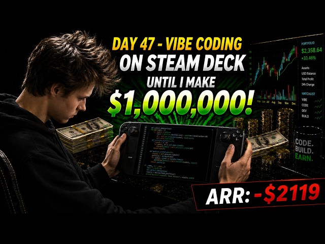 Day 47 - Vibe Coding On Steam Deck Until $1,000,000 | ARR: -$2119 | FIXING ISSUES BY CLAUDE FABLE 5